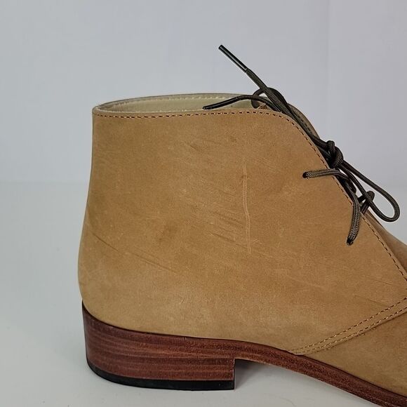 Nisolo Isa Brown Suede Leather Lace Up Women's Ankle Boots - Picture 5 of 16